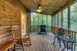 Screened in Porch with Seating 